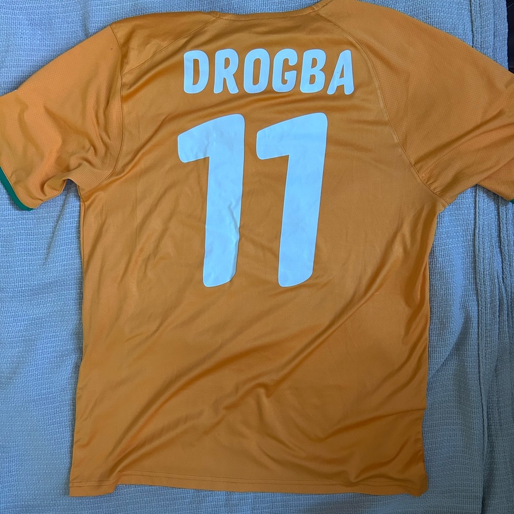 Puma Ivory Coast #11 Didier Drogba Jersey